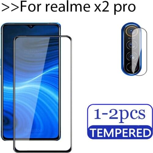 1-2pcs lens glass Realme X2 Pro чехол Tempered Glass For Oppo Realme X2 Pro x2pro x 2 pro protective Glass Film x 2 pro case