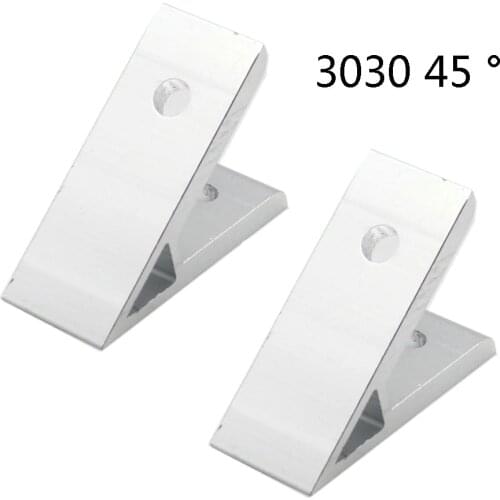 2pcs 45 degree 3030 30x30 Corner Angle Bracket Connection Joint for 3030 EU Aluminum Profile