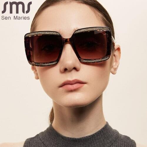 2021 Classic Vintage Square Sunglasses Woman Siamese Oversized Sunglasses Woman/Men Retro Sunglasses Gradients Lens De Sol Mujer