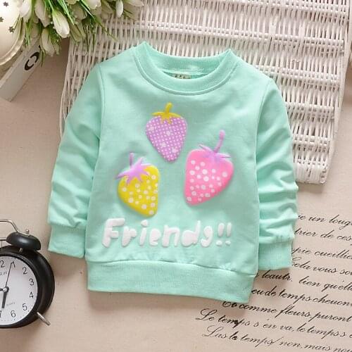 2021 Autumn New Fashion Baby Girl Clothes Children Outfit Tracksuit Sweatshirt Sweater For Girl Kids Sweatshirt 0-2 Year