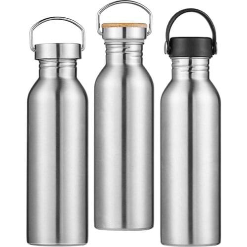 350/500/600/750ML Portable Sports Water Cup 304 Stainless Steel Sports Bottle Outdoor Cup American Sports Bottle For Outdoor