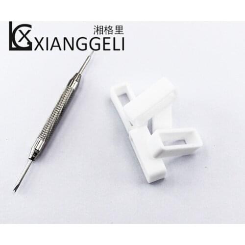 5pcs White Silicone Bezel 12mm14mm16mm18mm19mm20mm22mm24mm26mm28mm Strap Activity Watch Accessories Universal Silicon Strap Loop