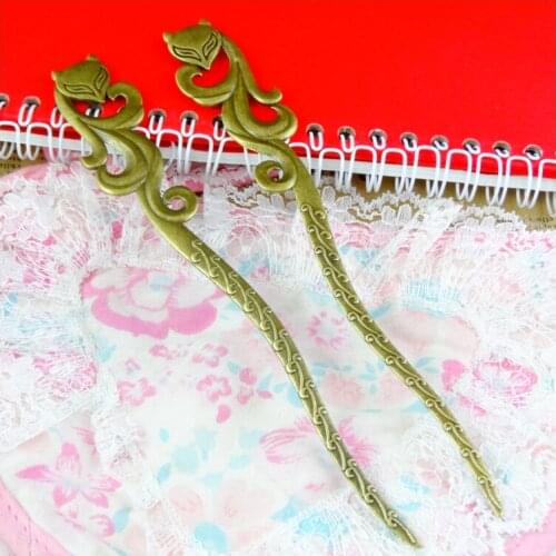 5 Pieces/Lot 161*24MM Antique Bronze Plated Alloy Fox Bookmark Charm Pendant Findings Accessories