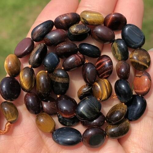 8-10mm Natural Irregular Multicolor Tiger Eye Stone Beads Loose Spacer Beads For Jewelry Making DIY Bracelet Accessories Earring