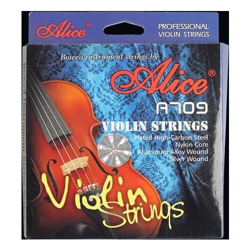 A709 Plated High-carbon Steel Nylon Core Aluminum Alloy Wound Silver Wound Violin Strings