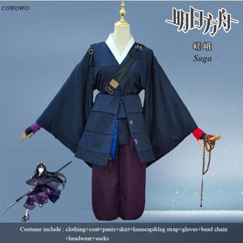 Anime! Arknights Saga Monk Vanguard RHODES ISLAND Game Suit Gorgeous Uniform Cosplay Costume Halloween Party Outfit Women NEW