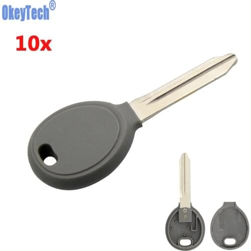OkeyTech 10PCS/LOT Car Remote Key Case Shell Fob Transponder For Chrysler 300 Pacifica Town Country Dodge Magnum Caravan Dakota