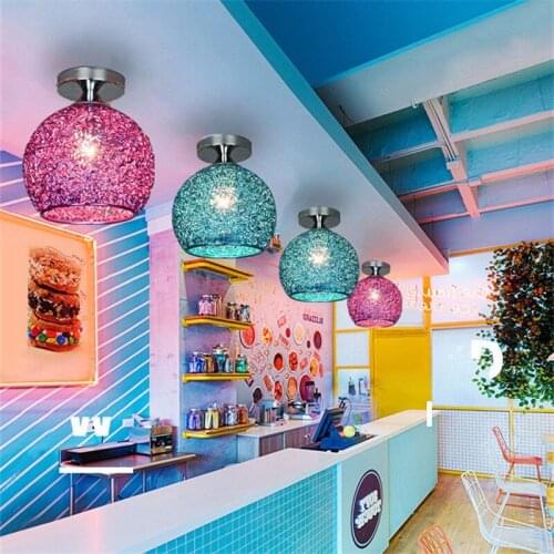 Free Shipping LED ceiling light children lights Modern color Nordic bedroom childrens room balcony aisle corridor ceiling lamp