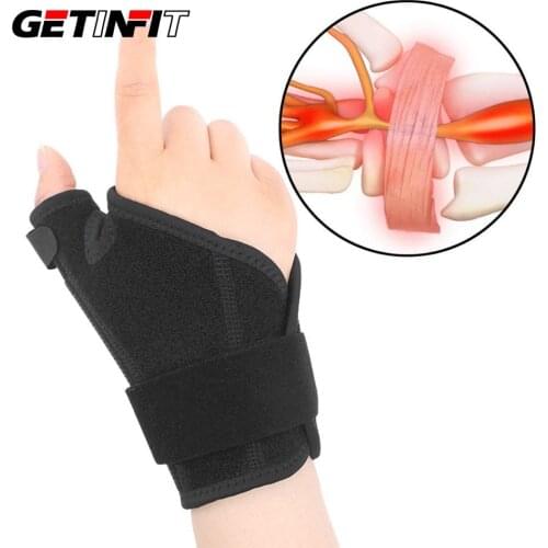 Getinfit Adjustable Wrist Brace Support Arthritis Sprain Splint Wristband Wrist Support Weight Lifting Gym Training Wraps