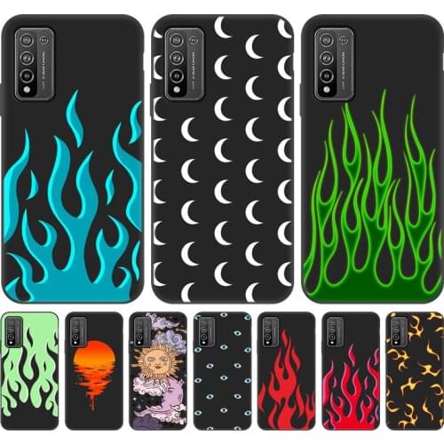 For Oneplus 9 Pro Case Flame Fire Painted Case For Oneplus 7 8 7T Pro Nord N100 8T 6T 6 Soft TPU Cover one plus 8 oneplus9 Pro