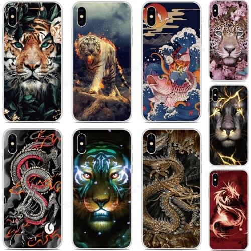 Tiger Dragon Cover For ZTE Blade A7 A5 A3 L8 2019 2020 Axon 11 SE 10 Pro 5G A7s V10 V2020 Vita 20 Smart Libero S10 Phone Case