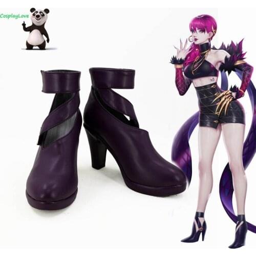 CosplayLove Game LOL KDA Cosplay KDA Agonys Embrace Evelynn Cosplay Shoes Boots For Halloween Christmas