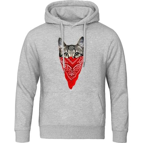 Spring Autumn Casual Hip-Hop Streetwear Hooded Hoodies Animal Cat Print Men Jackets clothes high quality Thicken tracksuits 2020
