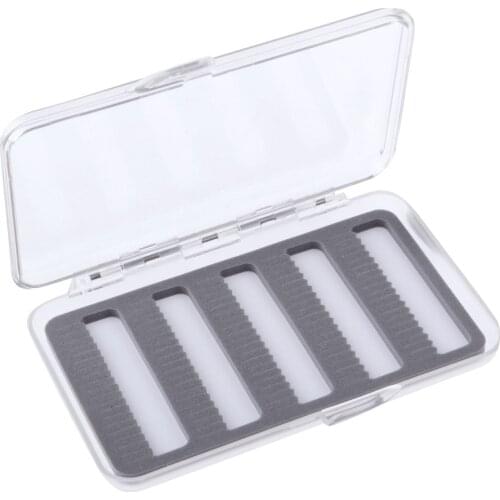 Fly Box Flies Lures Hook Storage Super Slim Easy Grip Fly Trout Fishing Box Assorted Nymphs Hold Box Fishing Tackles Box Pesca