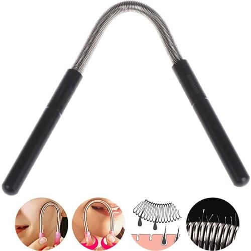 Face Hair Spring Remover Stick Removal Threading Beauty Tool Epilator cream hair removal tool Stainless steel Epilator Stick