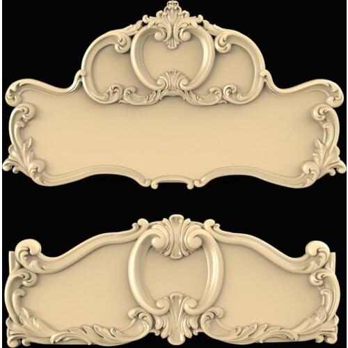 3D Model Relief Furniture Bed STL Model for CNC Router 3D Printer Artcam Aspire Cut3d