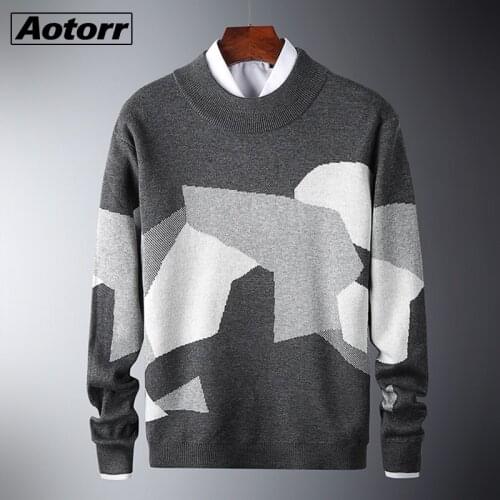 Fashion Men Sweaters 2021 Autumn Winter Pullovers Casual Slim Cotton Knitted Mens Sweaters O Neck Male Brand Clothing Knitwear