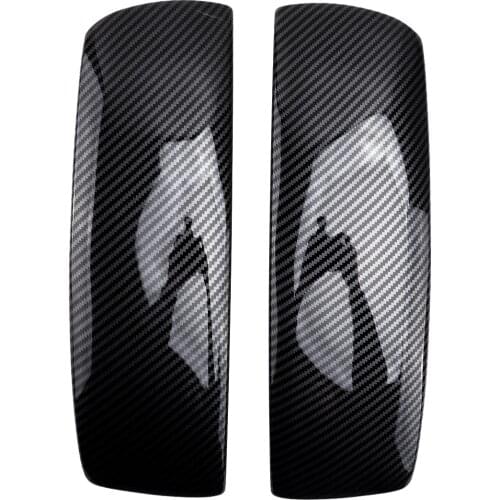 2pcs Center Console Armrest Box Cover Trim Decor Carbon Fiber Black ABS Fit for BMW X5 E70 X6 E71 2008 2009 2010 2011 2012 2013