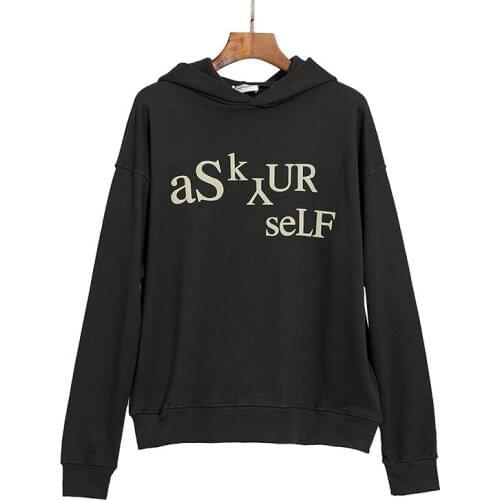 New High 2021 Men Luxury classic ASKYURSELF Hoodies Hoody hooded Sweatshirts velvet Cotton Drake Thicken Fleece #058