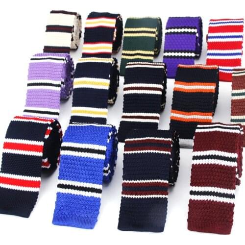 New Fashion Male Knit Tie Brand Skinny Slim Designer Mens Knitted Neck Ties Cravate Narrow Skinny Neckties For Men Neck Ties
