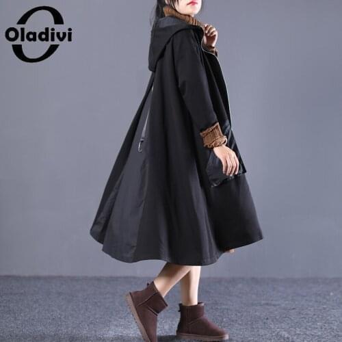 Oladivi Women's Trench Coats