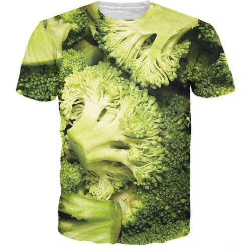 REAL American US SIZE Broccoli Fashion Sublimation Printing Plus size 3xl 4XL 5XL 6XL T-Shirt 8