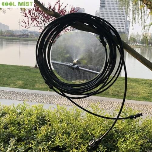 H272 Quality outdoor garden plant irrigation mist cooling system 6M water spray system with 6pcs spray nozzles and 6pcs fittings