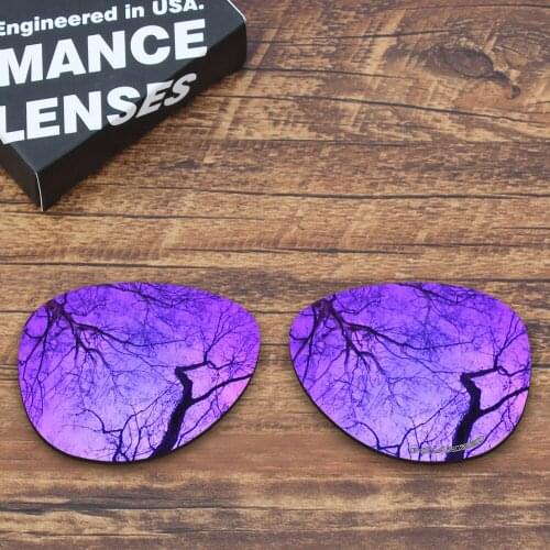 ToughAsNails Resist Seawater Corrosion Polarized Replacement Lenses for Oakley Elmont L Sunglasses Purple Mirrored