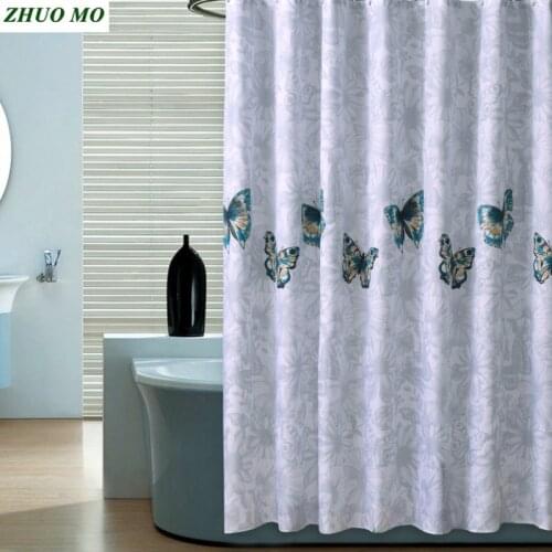 Waterproof Shower Curtains for Bathroom Home Decor Polyester Fabric Shower Curtains Cute butterfly Multi-size Shower Curtains