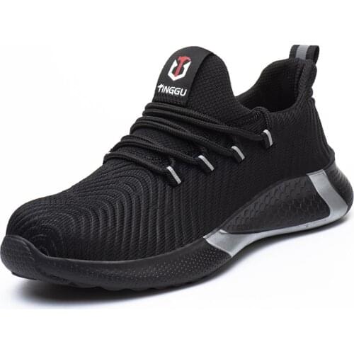 Women Work Boots Steel Toe Lightweight Breathable Hike Sneakers Construction Safety Shoes for Women