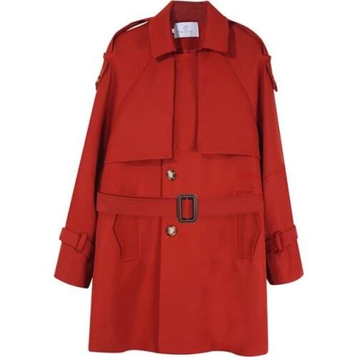 Women Long Trench Coat Casual Long Windbreaker Jacket Coat Korean Fashion Belted Slim Office Lady Outwear Clothes