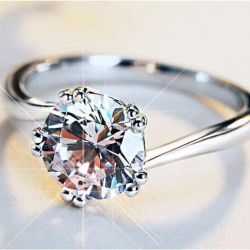 Real 925 Sterling Silver Fairy Ring for Women Cute Unique Trendy Exquisite Jewelry Luxury Engagement Wedding Party Elegant Gift