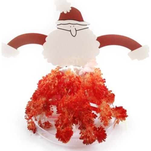 2019 85mm H Colorful Mystic Elf Trees Magic Growing Paper Santa Claus Tree Father Christmas Wizard Hot Funny Kids Toys Novelties