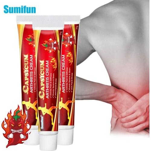 3pcs Sumifun Hot Pepper Cream For Rheumatoid Arthritis joint Knee Pain Relief Capsicum Arthritis Chinese Medicine Ointment P1257