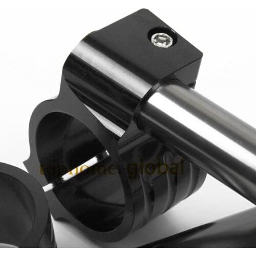 48mm Regular Normal Clip-on Black Color CNC Motorcycle Universal Clip-Ons handlebars One Pair