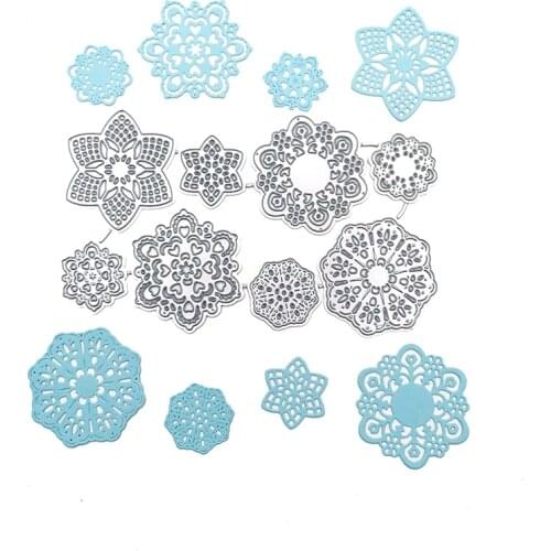Julyarts 8pcs Flower Cutting Dies 2021 Mold For Scrapbooking Craft Stencil DIY Album Template Decor Model