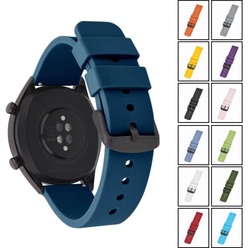 BISONSTRAP 20mm Silicone Watch Strap,14mm 18mm 22mm 24mm,Quick Release Replacement Band,Washable Fashion Watchbelt for Men Women