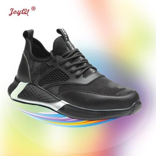 Men safety shoes Ultralight breathable work sneakers casual plus size 39-48 JOY-258