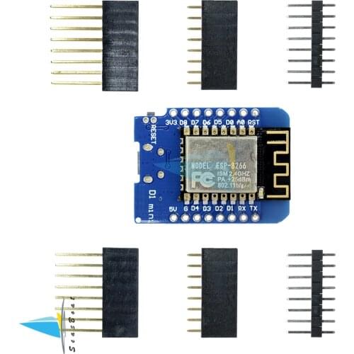 ESP8266 ESP-12 ESP-12F CH340G CH340 V2 USB WeMos D1 Mini WIFI Development Board D1 Mini NodeMCU Lua IOT Board With Pins 3.3V