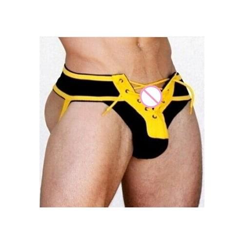 Hot Mens Jockstrap Sexy G String Thongs Drawstring Pouch Enhancing Gay Tangas Underwear Footballer Clubwear Cuecas Shorts