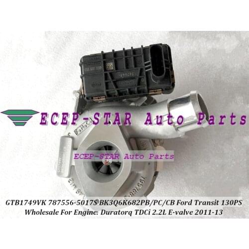 GTB1749VK 787556-5017S 787556-0016 787556 1719695 1760759 BK3Q6K682HA Turbo For Ford Transit 130PS Duratorq TDCi 2.2L E-valve