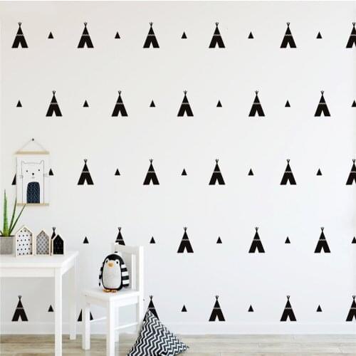 Exquisite tribe tent Wall Sticker Vinyl Wallpaper For Kids Room Decor Stickers Baby Bedroom Room Wall Decals Poster Murals