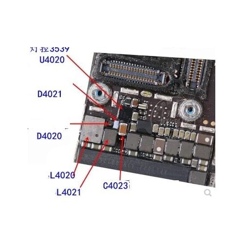 5sets/lot LED backlight kit for iPhone 6S backlight ic U4020 + back light Coil L4020,L4021+ Diode D4020, D4021+ Capacitor C4023