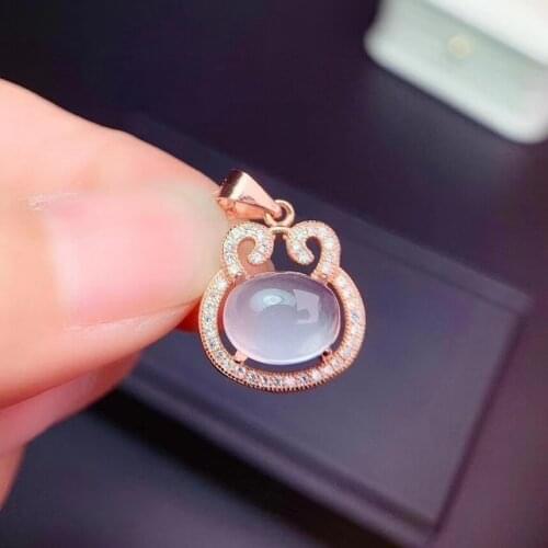 The Best Birthday Gift Natural and real rose quartz necklace high jewelry rose quartz pendant