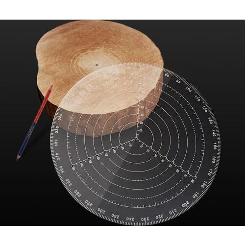 200mm / 300mm Center Finder Marking Tool Clear Acrylic Drawing Circles for Woodwork Craft