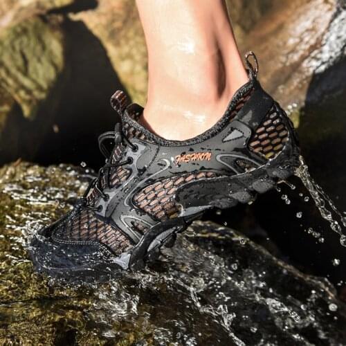 River Upstream Shoes Mens Water Sports Quick-Drying Barefoot Beach Swimming Shoes Outdoor Hiking Hiking Fishing Wading Shoes