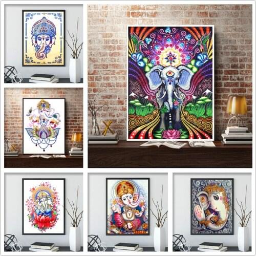 5D Diamond Painting Elephant King DIY Special Diamond Embroidery Kit Home Decoration
