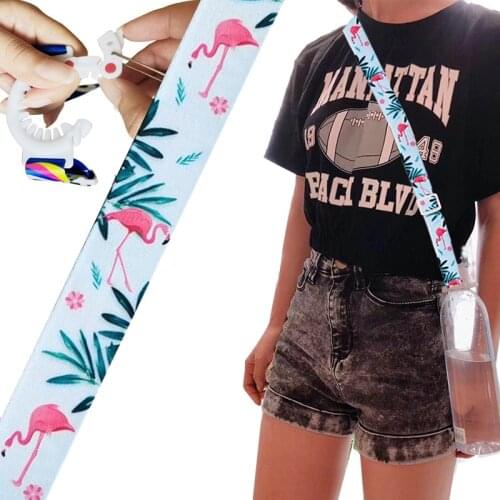 Travel essential Cute Creative Water Bottle Buckle Accessories Plastic Beverage Bottle Strap Rope Buckle Decoration Lanyard