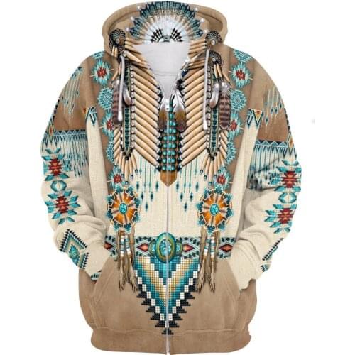 New Indian Native Harajuku Casual Colorful Tracksuit New Fashion 3Dfull Print Hoodie/Sweatshirt/Jacket/Men Women