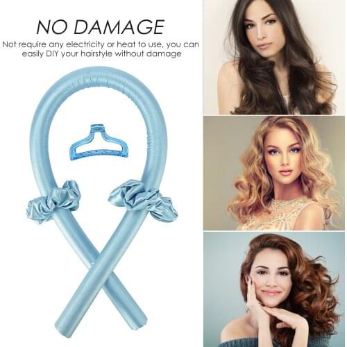 Heatless Curling Rod Headband Curls Silk Ribbon Lazy Curler Hair Rollers Sleeping Soft Wave Formers Women Hair Styling Tools